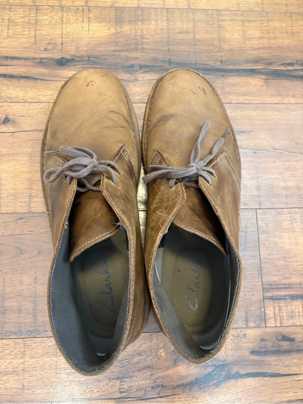 Clarks Bushacre 2 Men's Size 11.5 Shoes Brown  Lace Up Comfort Chukka Boots